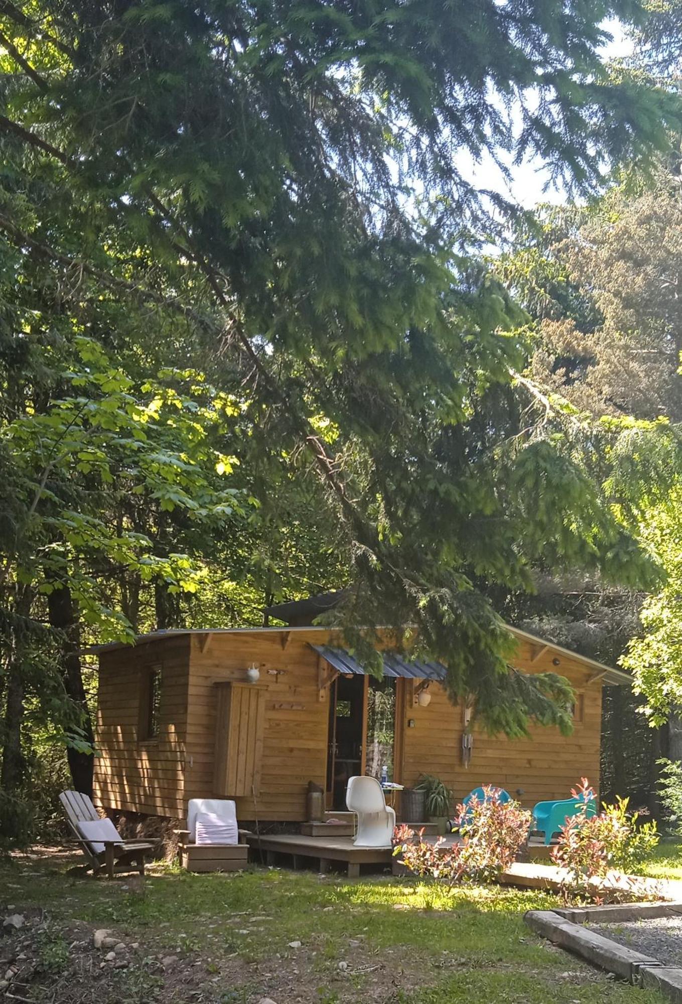 Chalet Libellule Domaine De La Mamounette Champclause Exterior foto